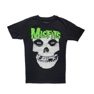 Hot Topic Misfits Green Logo Tee
